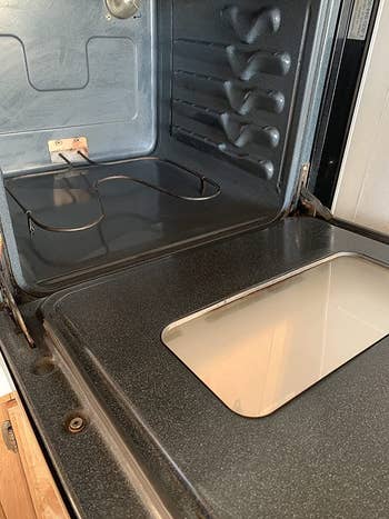reviewer after image of the same oven now perfectly clean