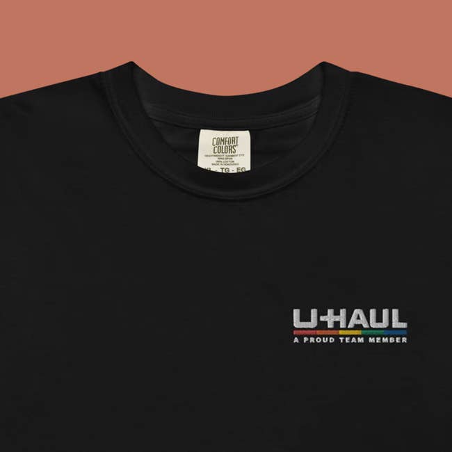 Black U-Haul t-shirt with