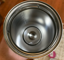 same bottle looking brand new after using the cleaning tablets