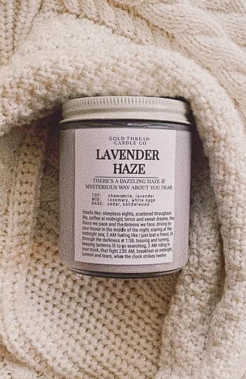the lavender haze candle