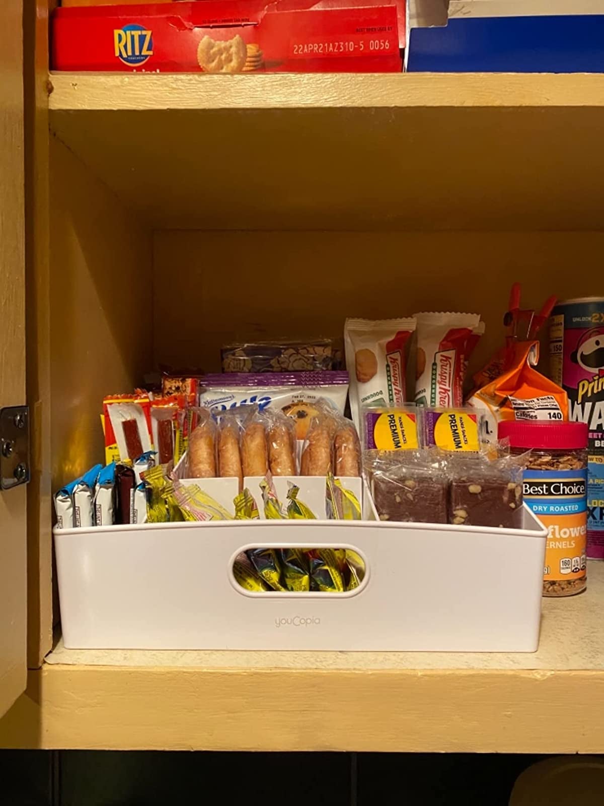 Snack Holder Kitchen Storage Idea - Savvy Saving Couple