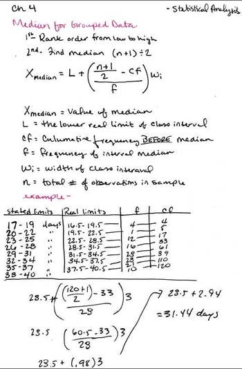 the integer  transcript  of a student's notes
