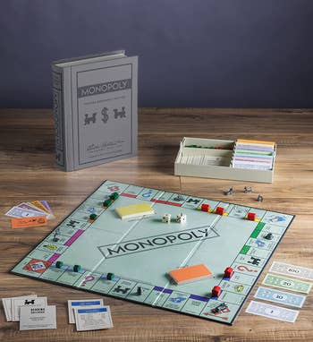a photo of the Monopoly board game