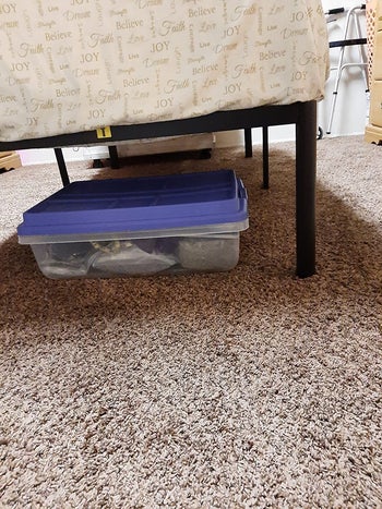 reviewer photo of under-bed storage