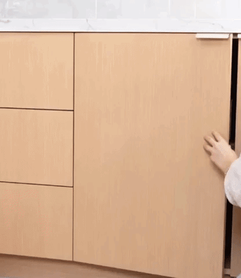 A gif of four colors stored in a cabinet