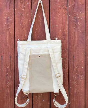 the tote bag/backpack canvas bag