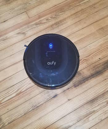 robot vacuum on reviewer's floor