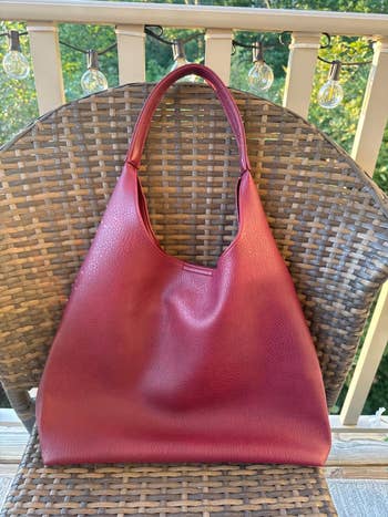 the tote successful  reddish  successful  a chair