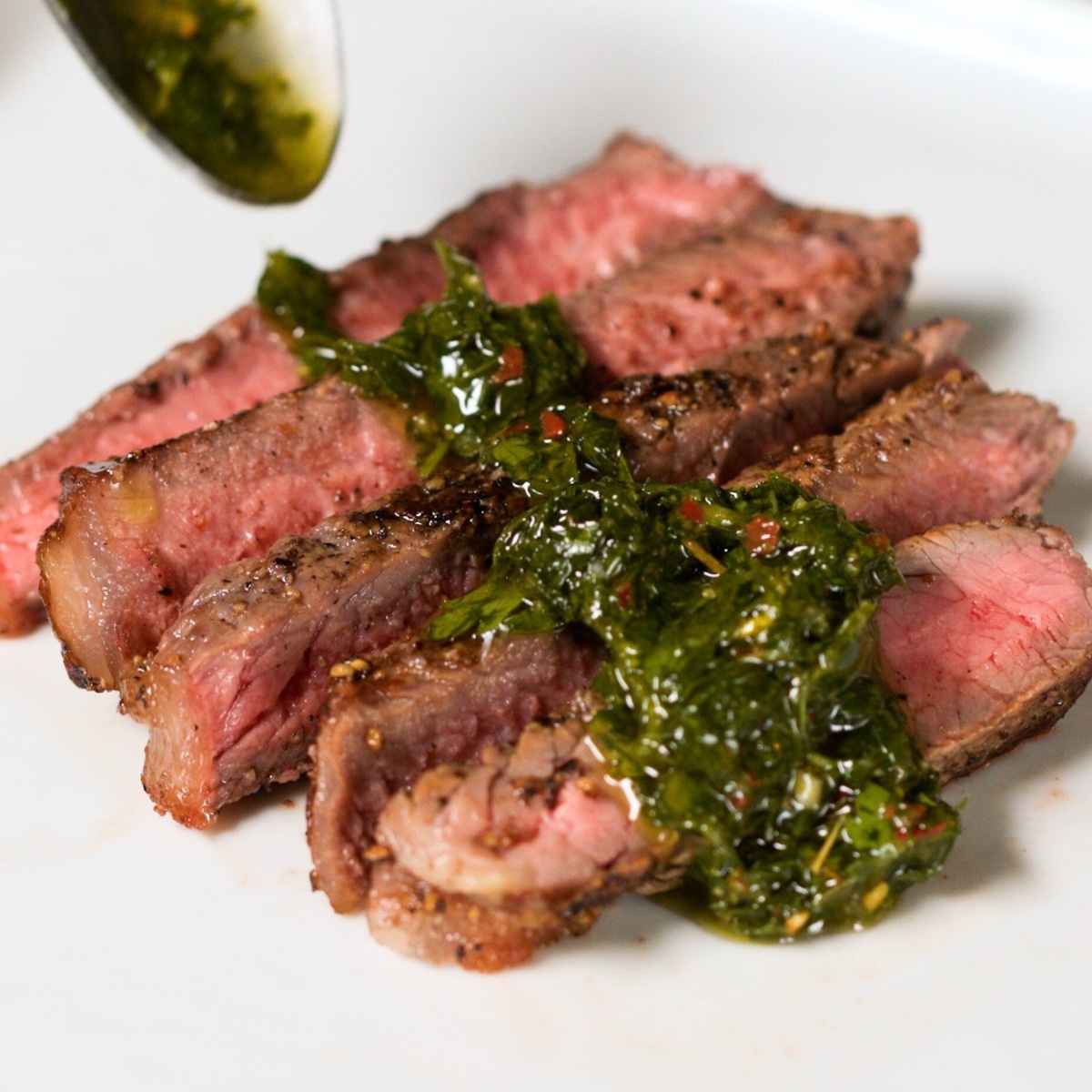 Pan-Seared Steak With Chimichurri