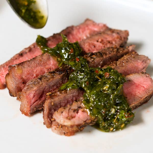 Pan-Seared Steak With Chimichurri