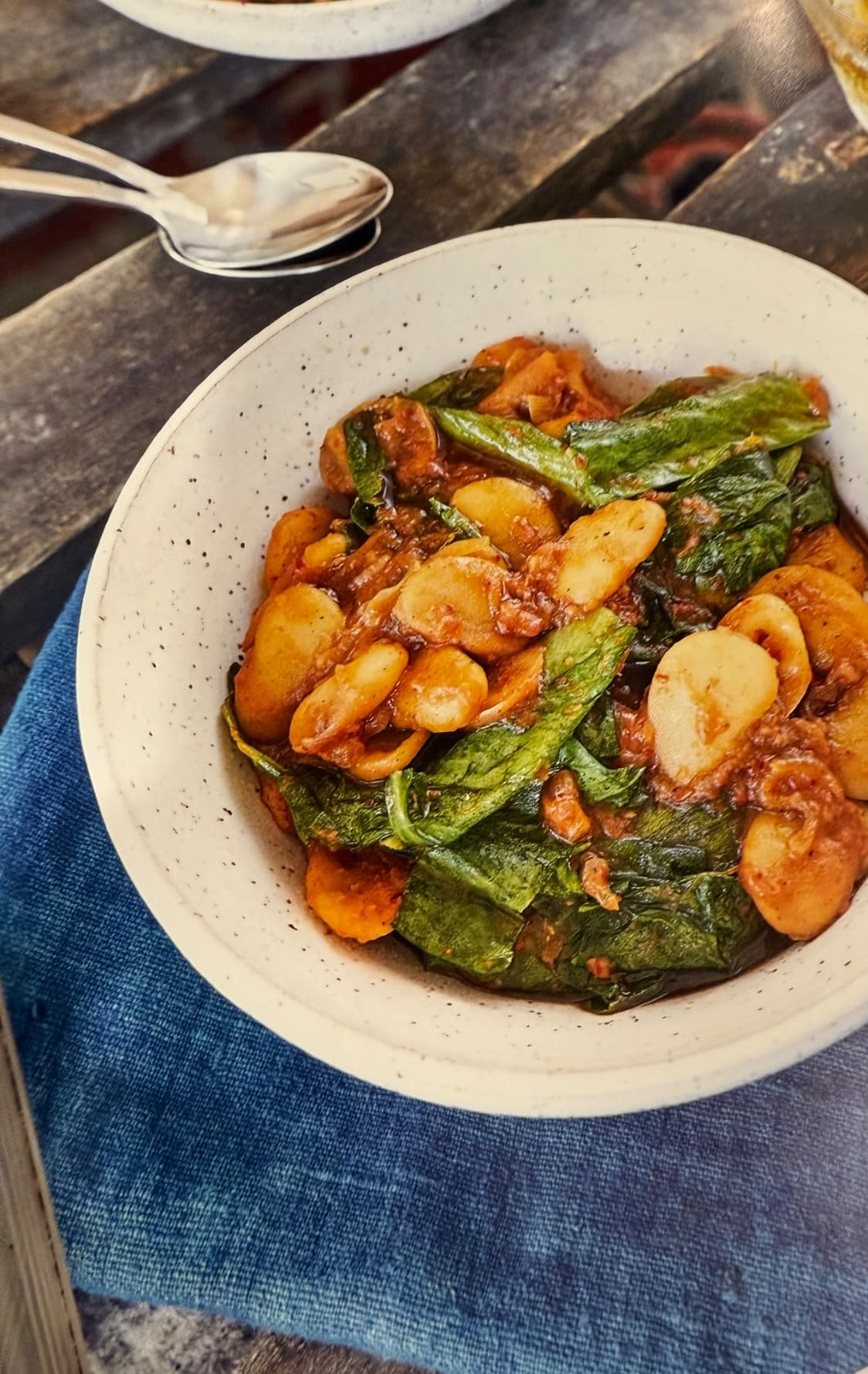 bowl of beans and greens 