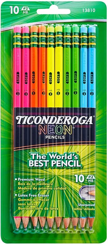 The neon pencils