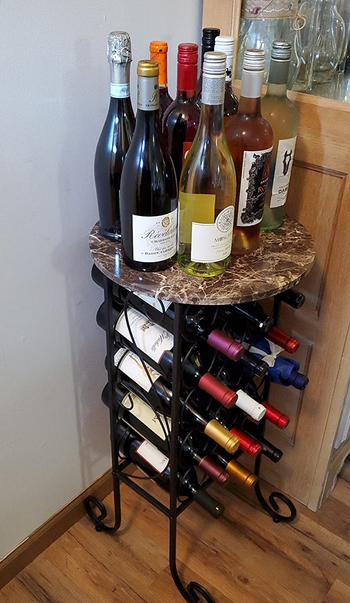 Corner wine rack discount ideas