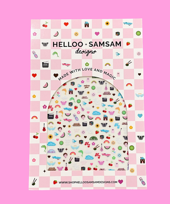 pack of harry styles nail stickers