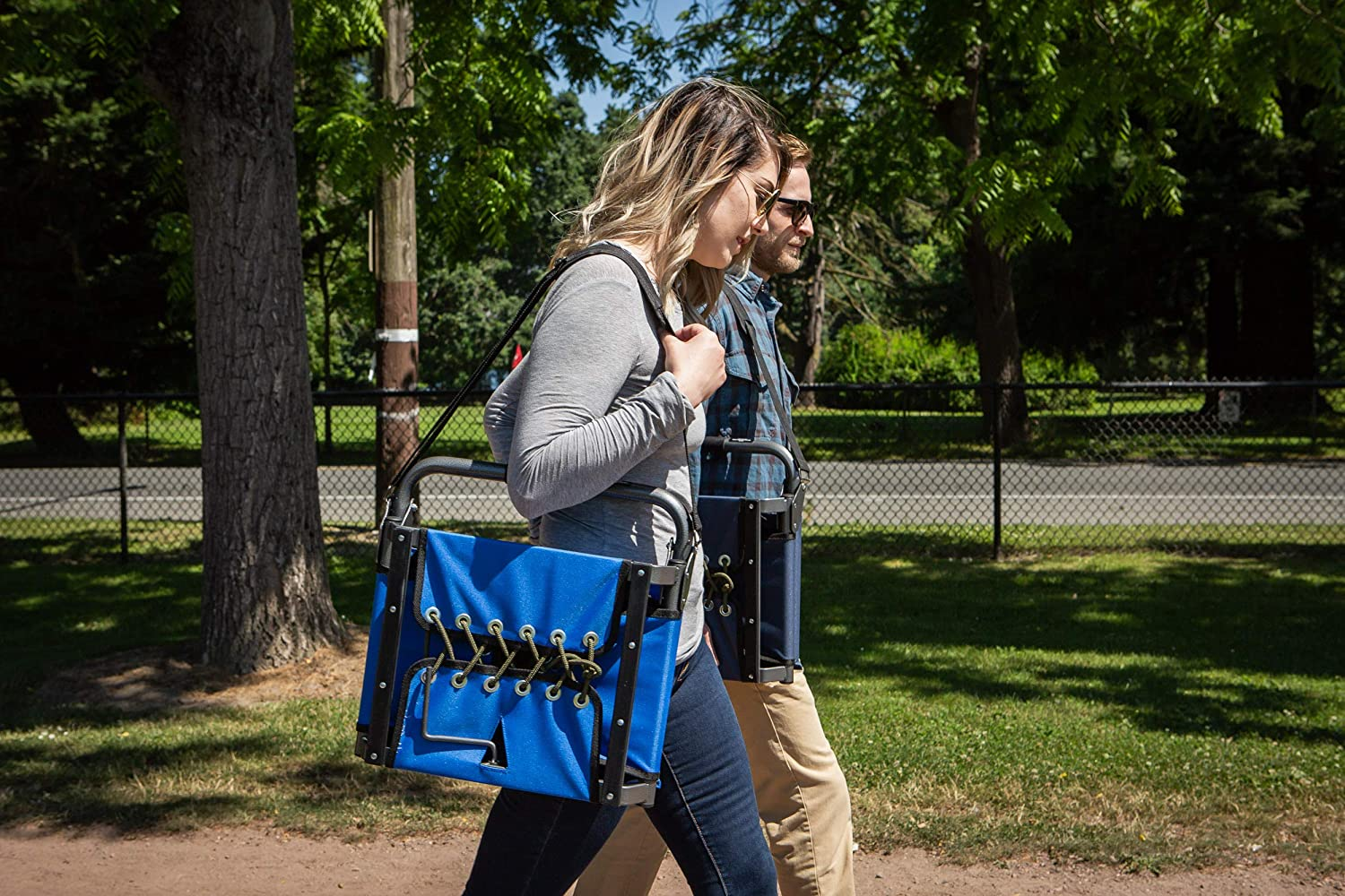 the aforesaid  models carrying the bleacher seats utilizing the enarthrosis  straps