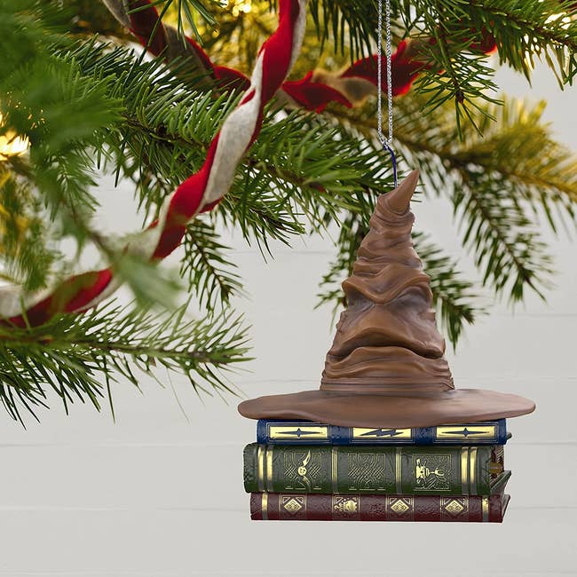 an ornament of the sorting hat