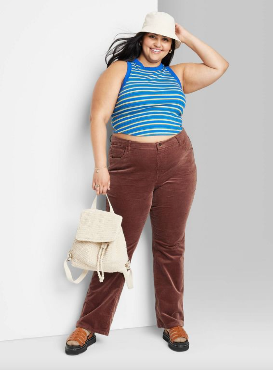 Buy Casual Brown Corduroy Pants for Women Long Pants Plus Size Online in  India  Etsy