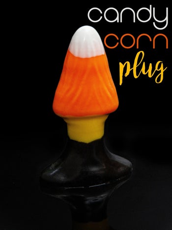 Candy corn butt plug