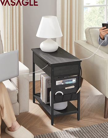 the black side table