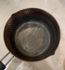 before reviewer image of a blackened pot