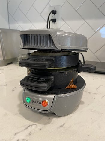 reviewer image of thee breakfast sandwich maker