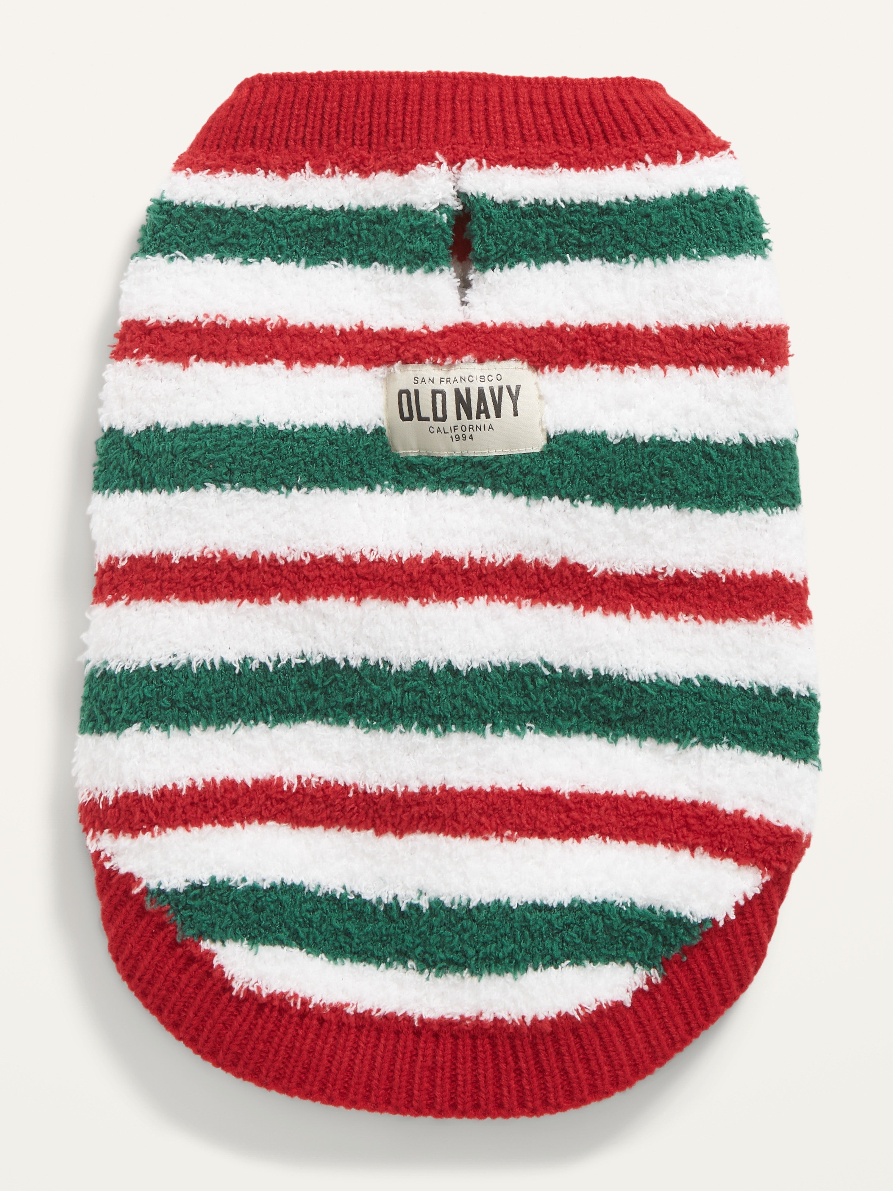 Striped jingle jammies for pet