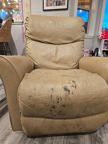 leather furniture before and after cleaning