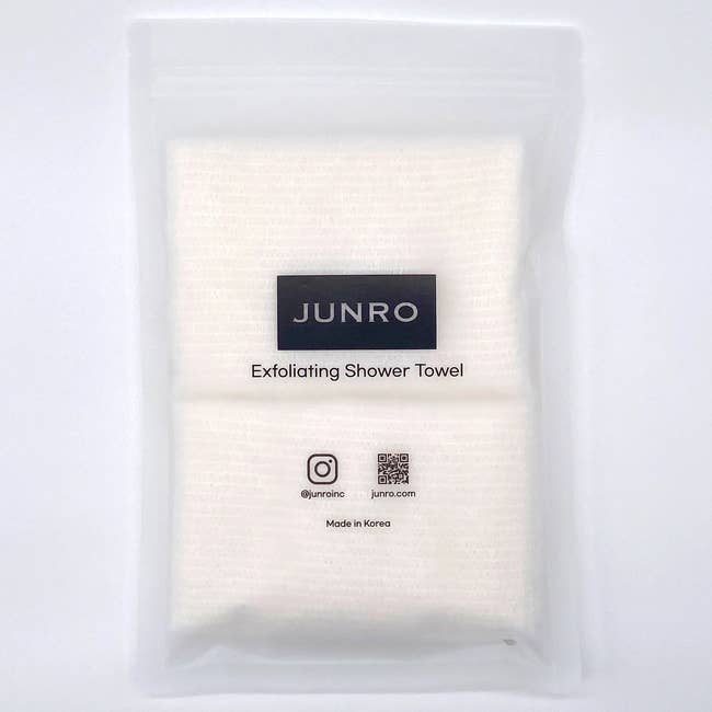 a pack of two exfoliating towels