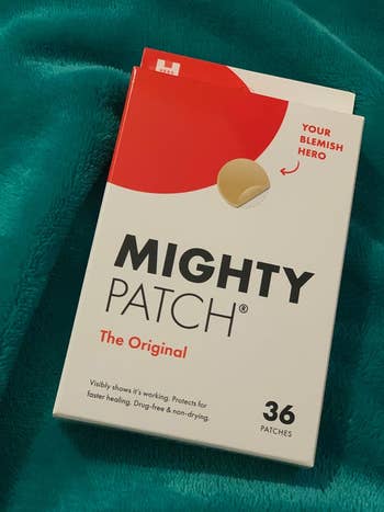 reviewer's box of Mighty Patch pimple patchese