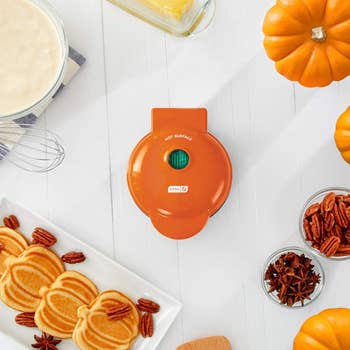 orange mini waffle maker