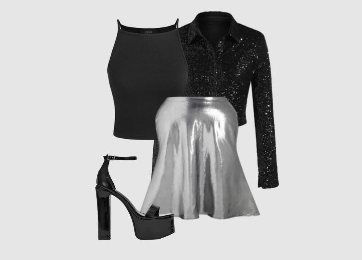 Sequin skirt shop outfit quiz buzzfeed