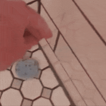 Reviewer gif of the steamer in someone's shower