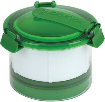 green and clear container