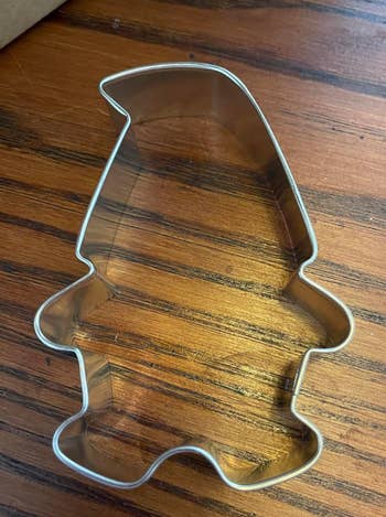 a reviewer's gnome cookie cutter