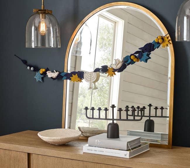 hanukkah felt garland