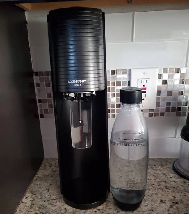 A reviewer's soda stream