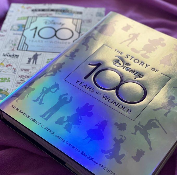 the cover of a disney 100 years of wonder book