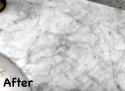 an after photo showing the stain is gone