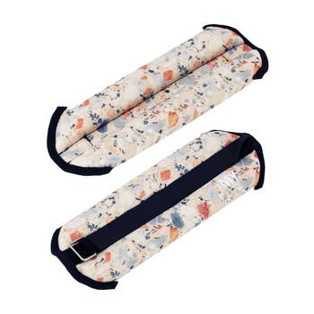 two terrazzo ankle weights