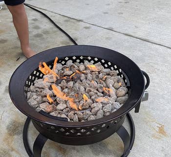 Reviewer image of the bronze fire pit