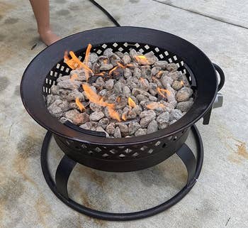 Reviewer image of the bronze fire pit