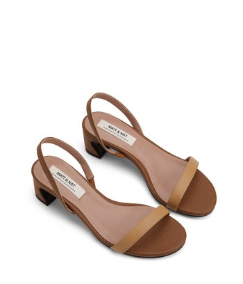 product image of the heels in brown