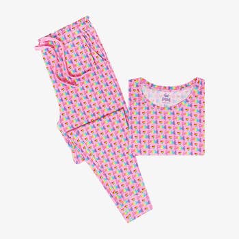 lisa frank rainbow print pajamas