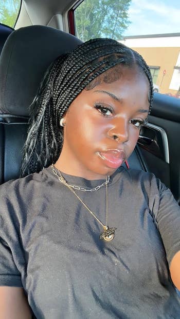 Reviewer with glowing skin