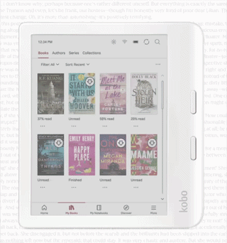 The Kobo e-reader successful  color