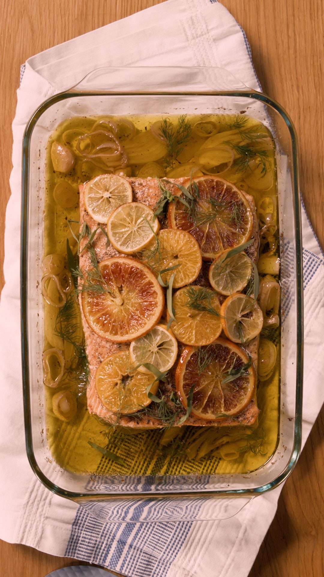 Olive Oil-Poached Salmon With Fennel And Citrus