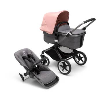 the bugaboo fox 3 bassinet and the coordinating seat