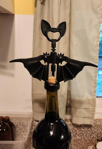 Reviewer's corkscrew successful  vessel  of wine