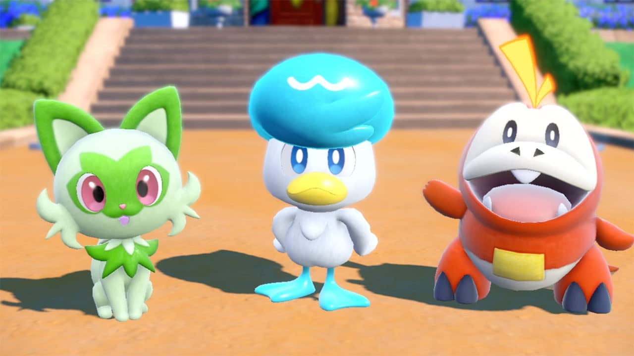 three starter Pokémon