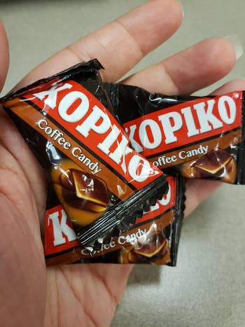 reviewer photo of the candies in their wrapper